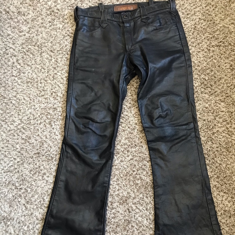 Rare East West Musical Instruments Leather Pants